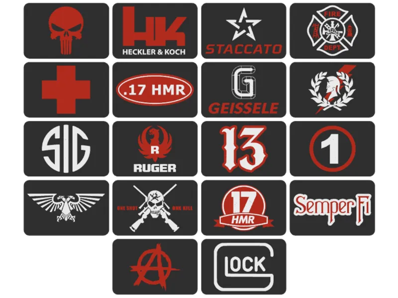 Patchs - logo fixation velcro