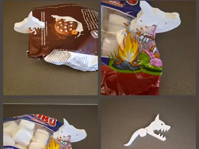 Dog-Shaped Bag Clip
