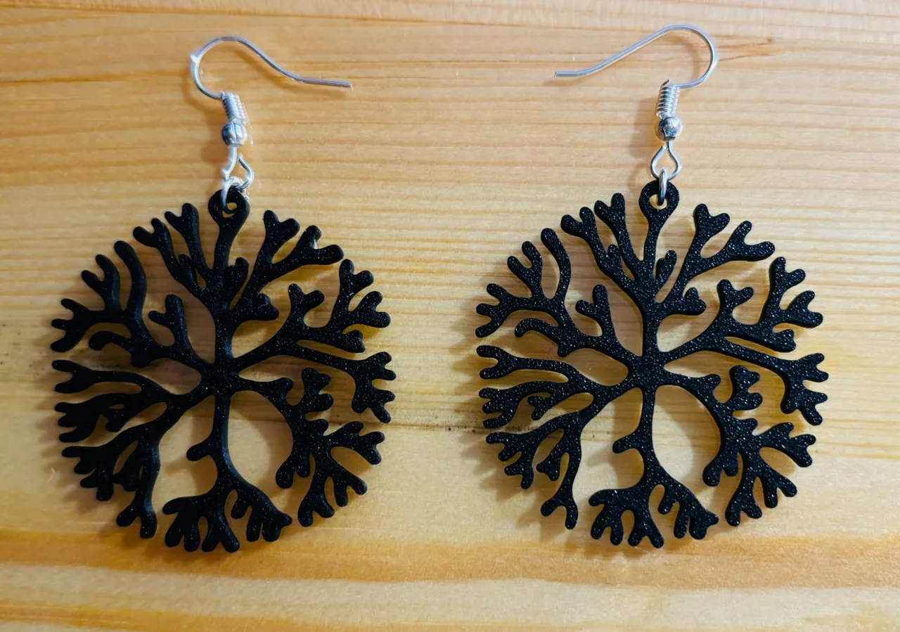 Coral Earrings view 2