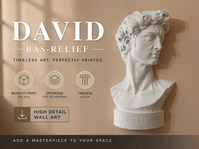 David - Relief Decoration - A Classical Icon