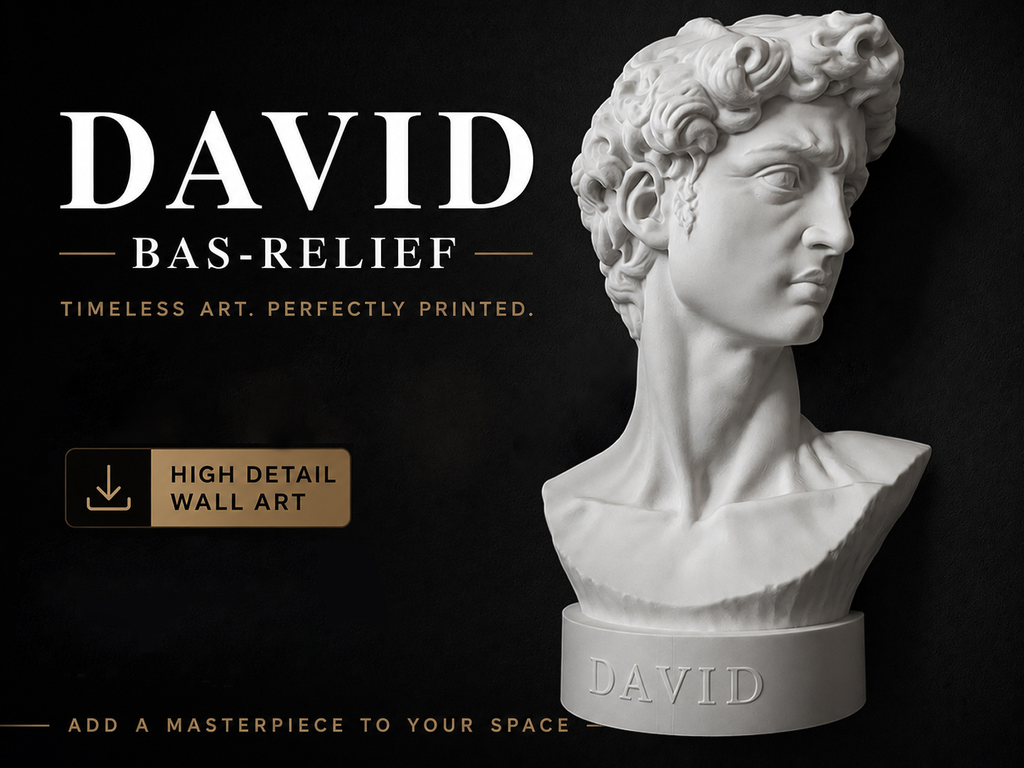David - Relief Decoration - A Classical Icon