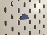 Cloud shape pin