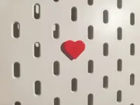 Heart shape pin