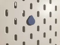 Water drop shape pin