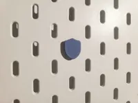 Shield shape pin