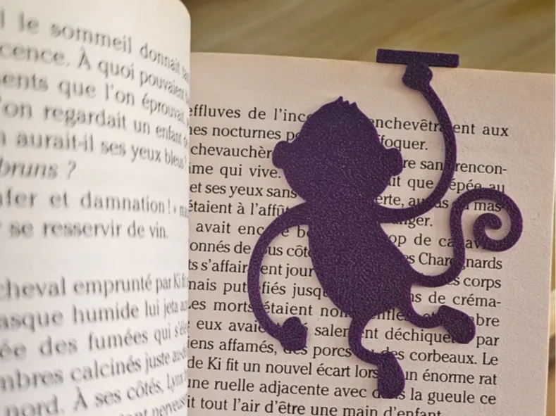 Marque-pages petits singes rigolos