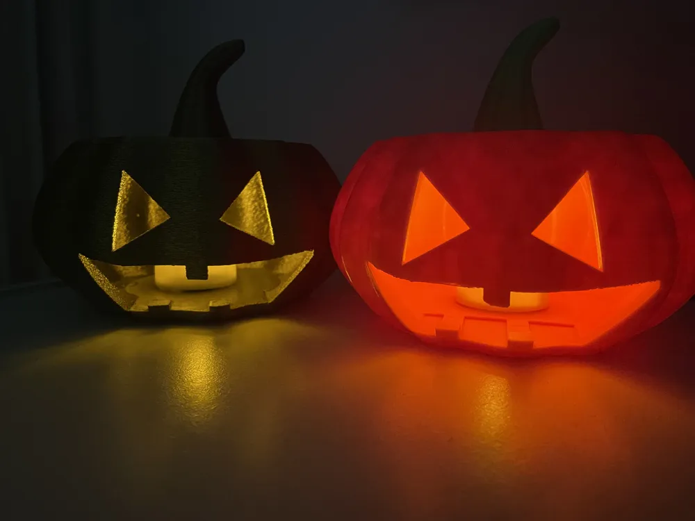 Glowing Halloween Pumpkin - Free 3D Print Model - MakerWorld