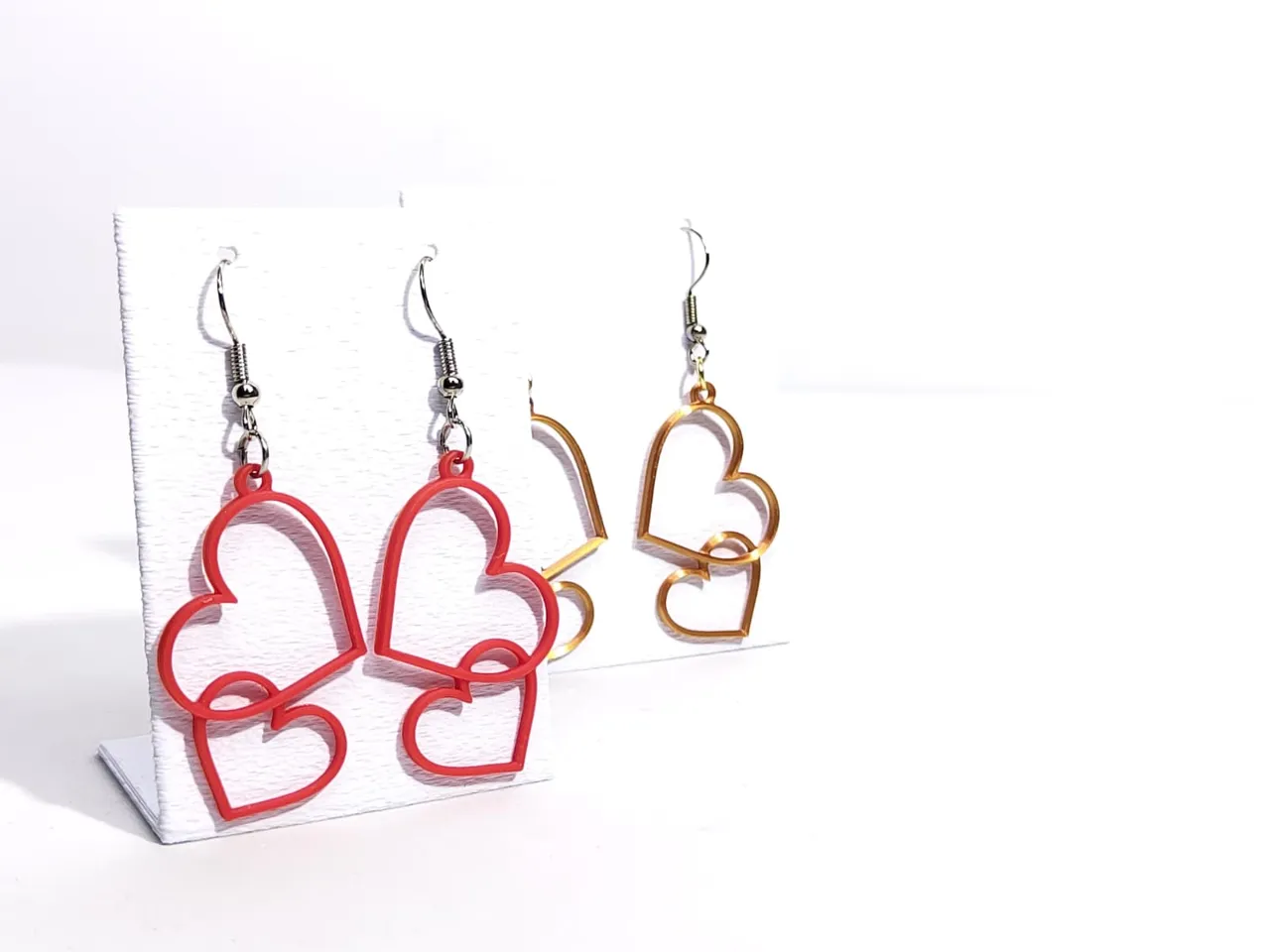 Heart style earrings jewelry Love view 4