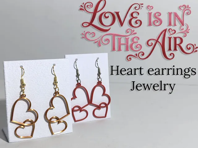Heart style earrings jewelry Love