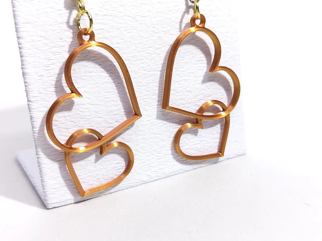 Heart style earrings jewelry Love view 3