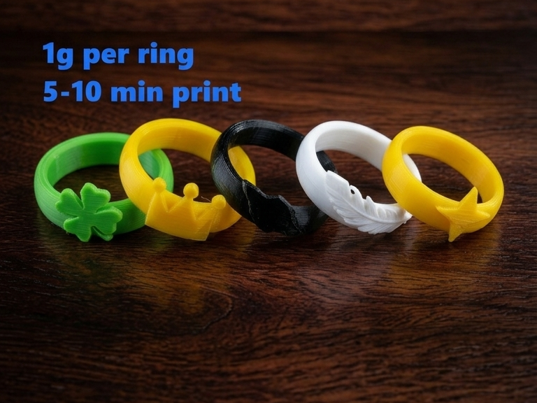 High-Quality 6 Ring (20mm = 100% Scale)