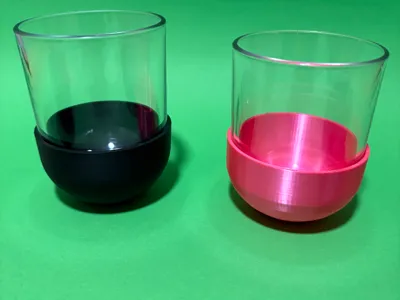 Nutella glass vase