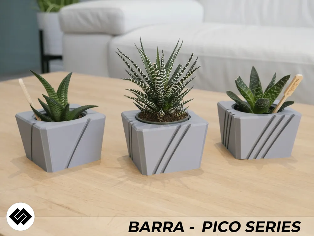Barra Series Triple Planter Set by Embrace Making - MakerWorld