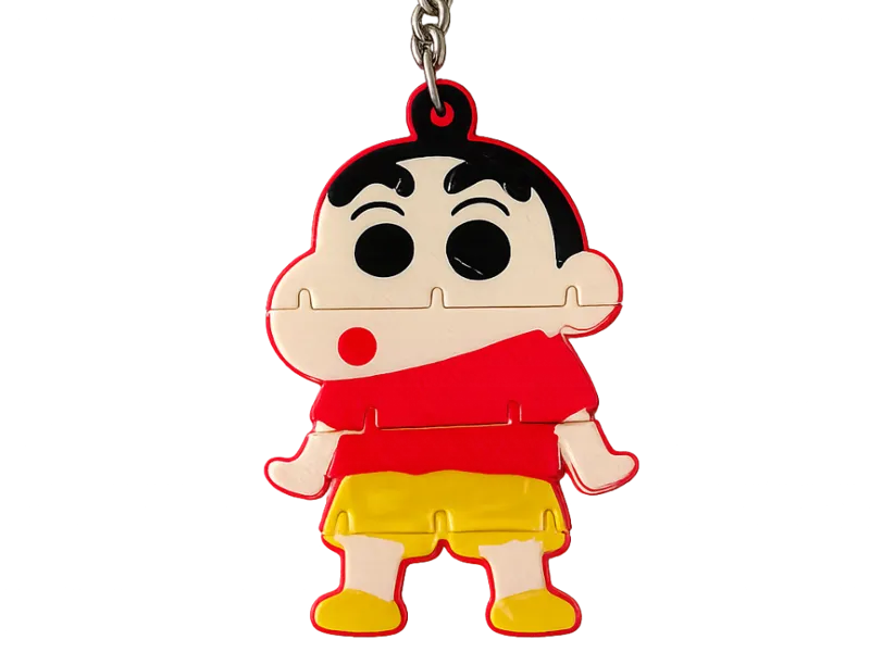 Shinchan flexi toy keychain