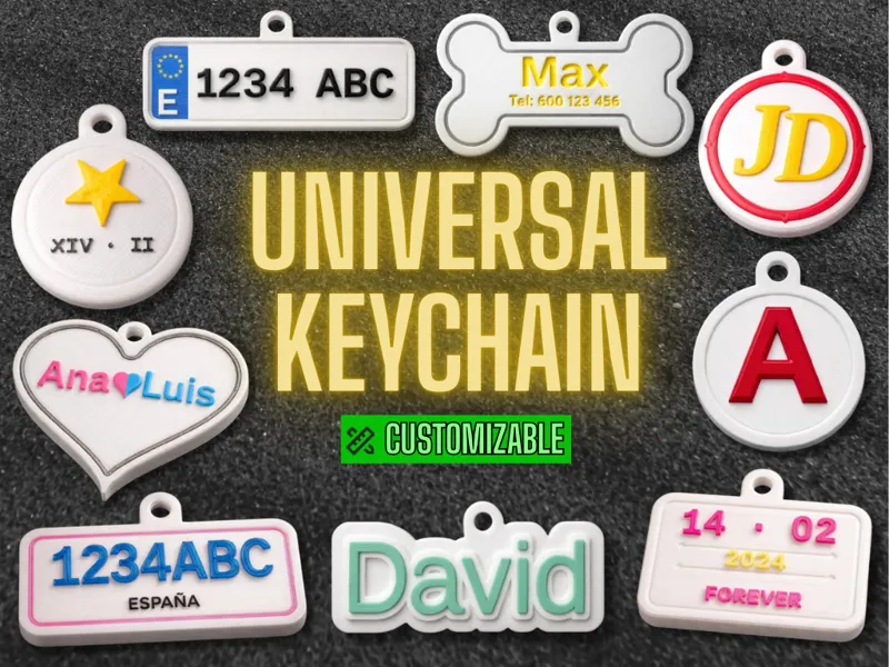 Universal Customizable Keychain