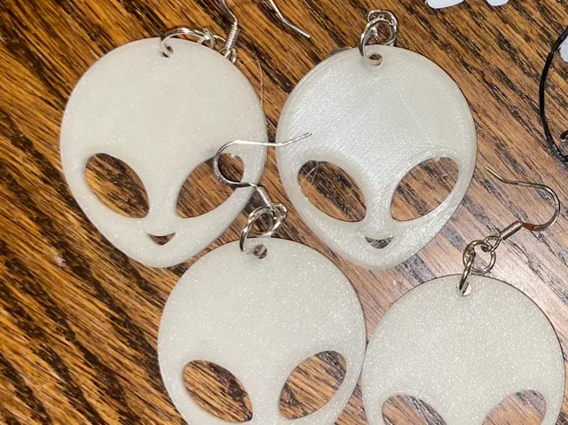 Alien earrings