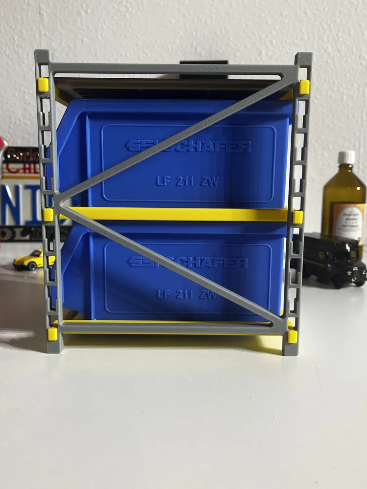 Modular Warehouse Shelf Organizer - Free 3D Print Model - MakerWorld