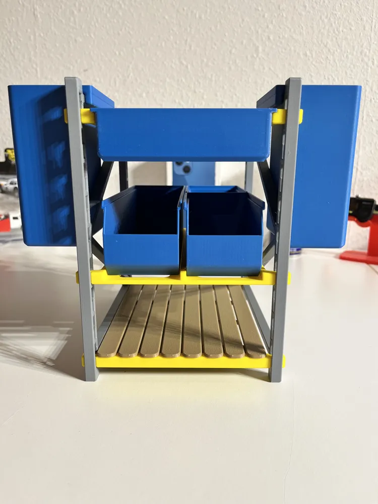 Modular Warehouse Shelf Organizer - Free 3D Print Model - MakerWorld