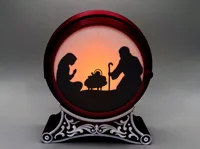 Crèche de Noël pour éclairage LED / bougie chauffe-plat — photo 4