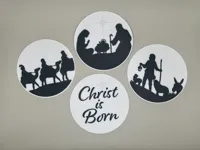Crèche de Noël pour éclairage LED / bougie chauffe-plat — photo 3