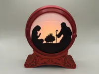 Crèche de Noël pour éclairage LED / bougie chauffe-plat — photo 2