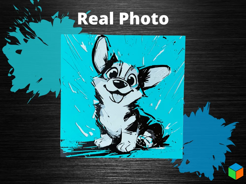 Corgi Cutie – Happy Pup Splash Print