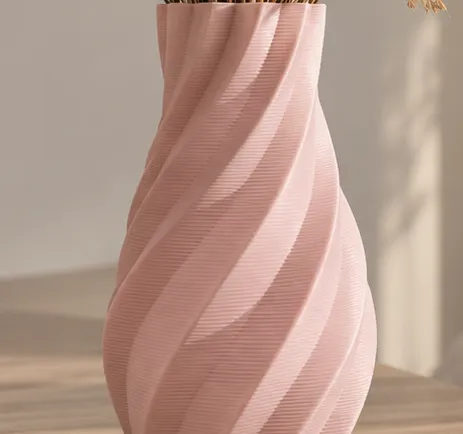 Rose Ribbon Vase 150mm - Free 3D Print Model - MakerWorld