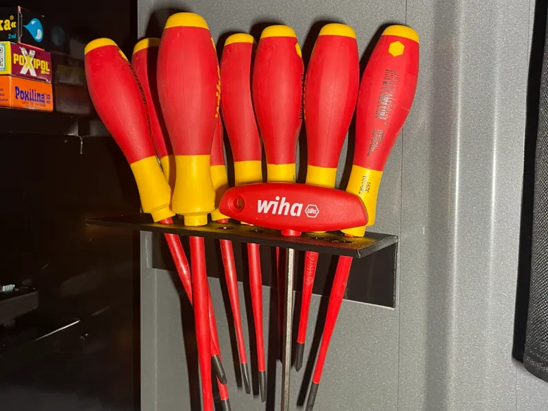 Screwdriver holder, wall mount