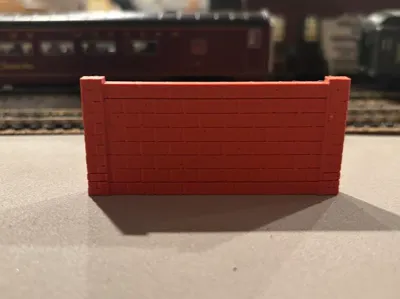 Interlocking Brick Wall Diorama