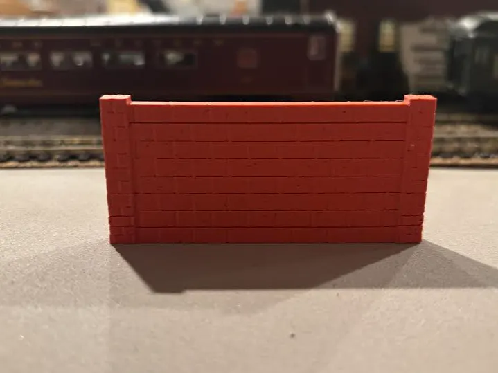 Interlocking Brick Wall Diorama
