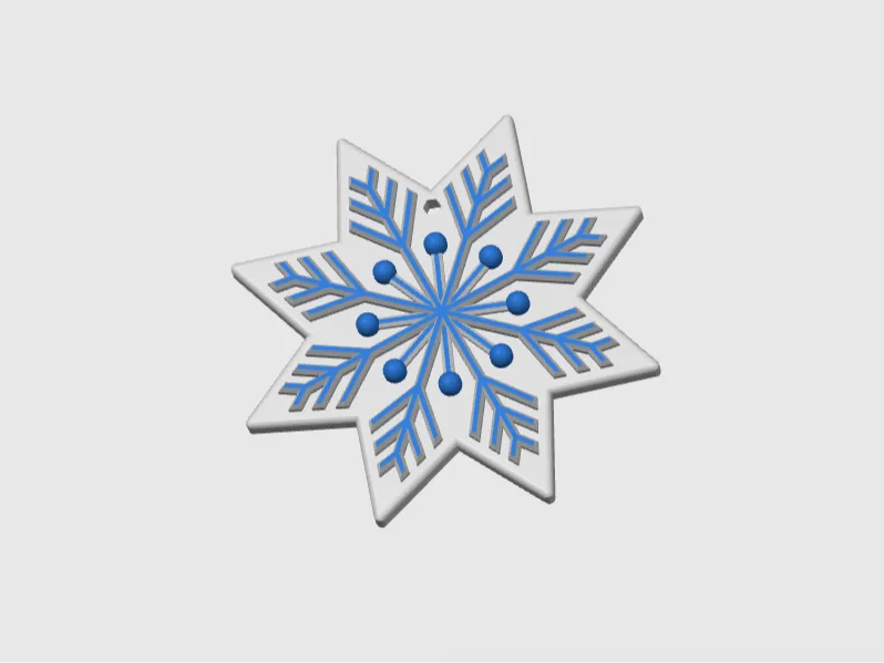 christmas tree decoration snow flake