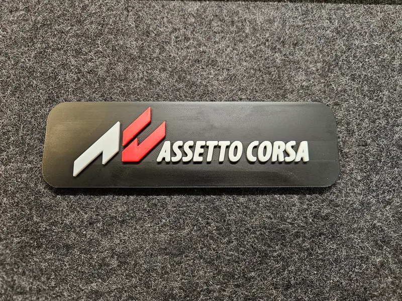 Assetto Corsa Sim Racing Decor Logo