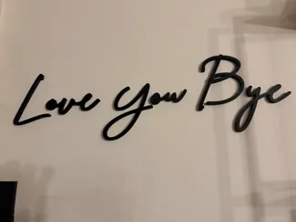 Love You Bye - Wall Decoration