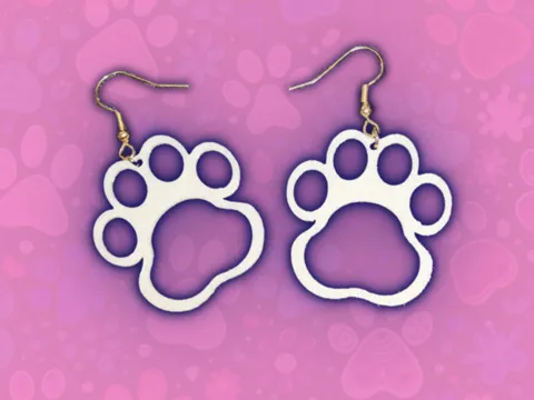 Cute Dog Paw Earrings