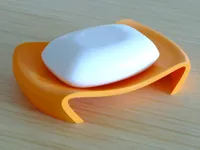 Porte-savon incurvé avec écoulement — photo 2