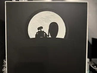 WALL-E Hueforge B&W Wallart