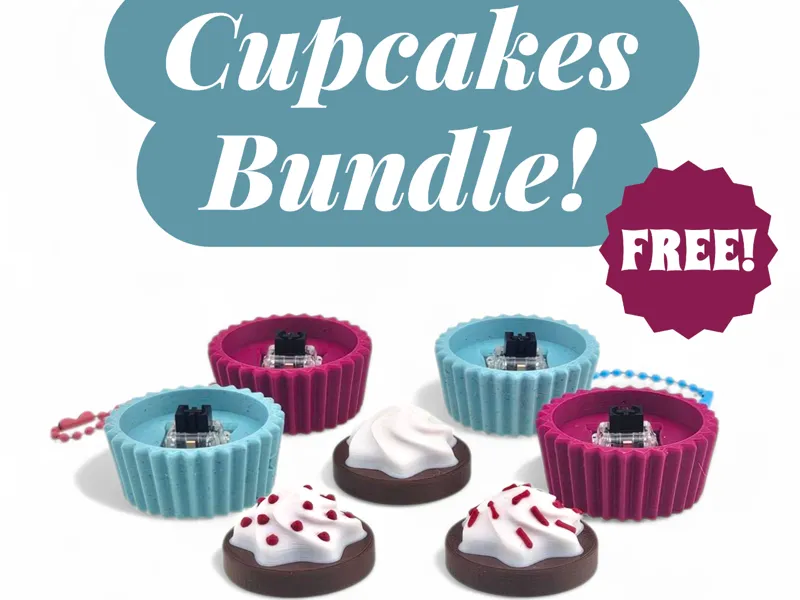 Cute Cupcakes Clickers - Adorable Fidget Toys