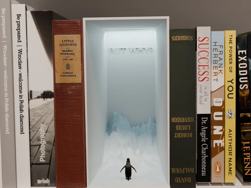 Mountain Penguin meme Book Nook