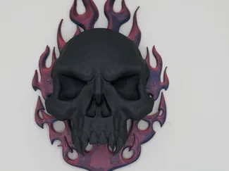 skull flames