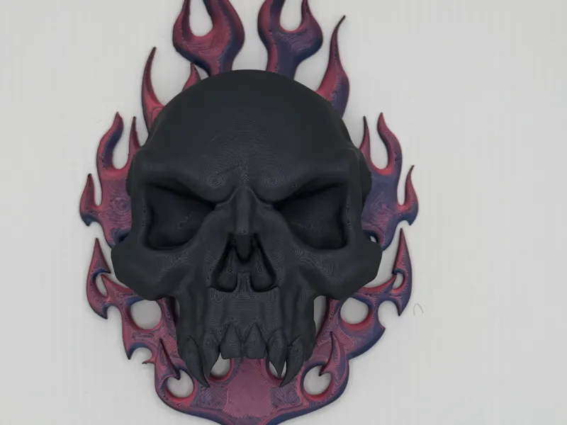 skull flames