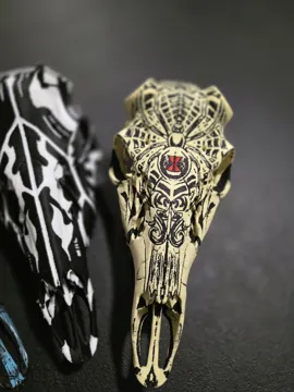 Adorno temático: Graphic Multicolor Deer Antler Mount Skulls — vista de referencia 4