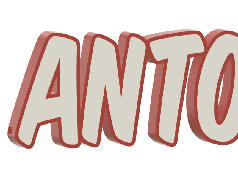 LED Namenslampe "Anton"