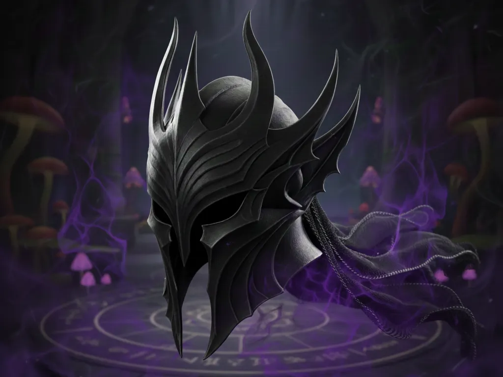 Koleksiyonluk Gotik Kask Dekoratif Süslü Hediyelik Özel Tasarım