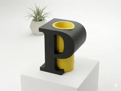 Pen Holder Leter P