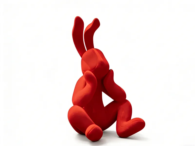 The Contemplative Rabbit – Art Decor Object