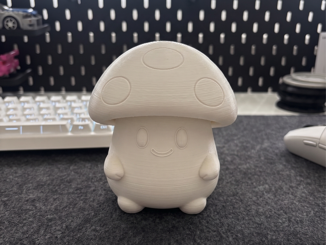 Cute Chubby Mushroom Sprite | Kawaii Forest Decor