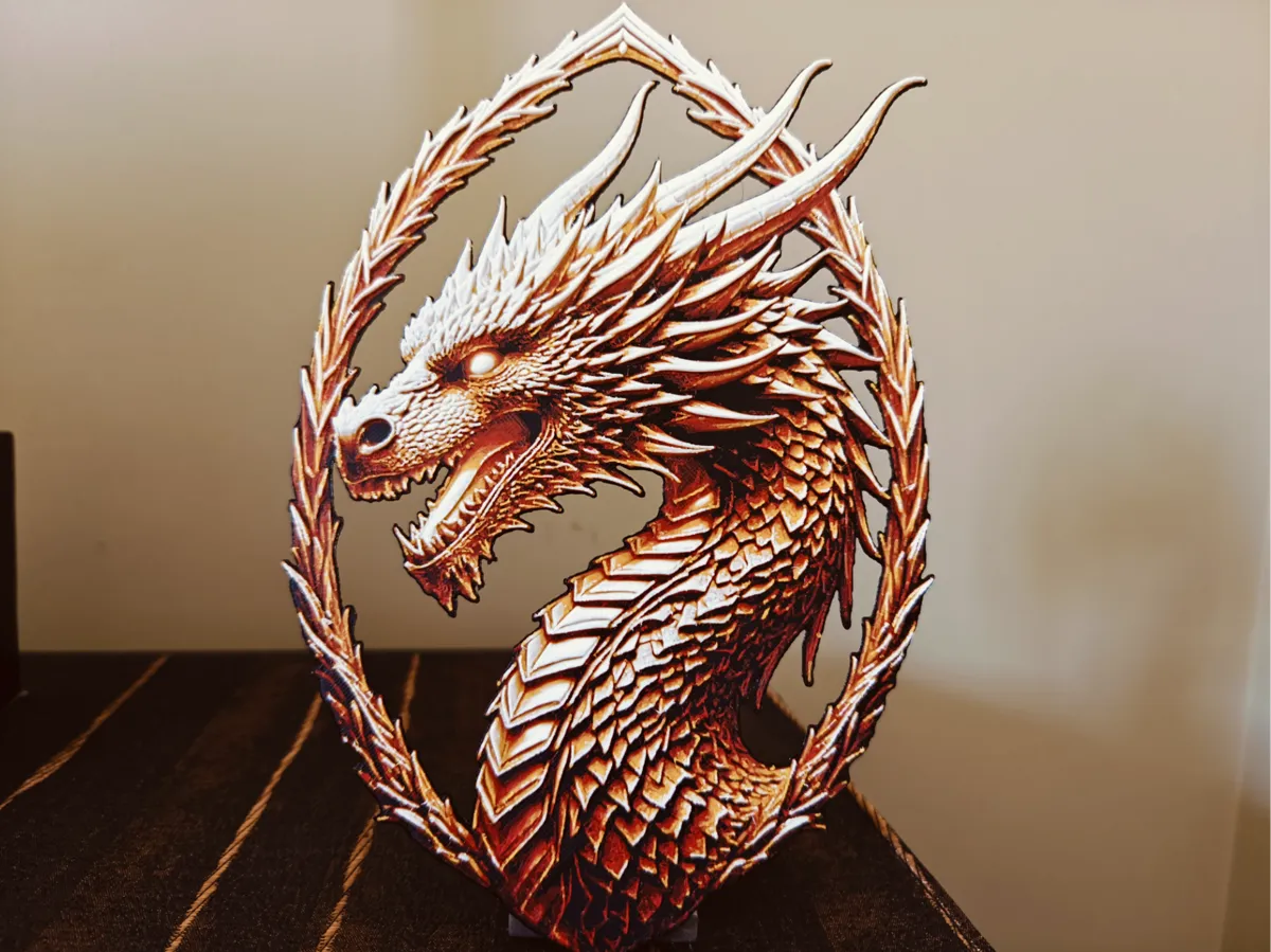 The Fire Dragon - Free 3D Print Model - MakerWorld