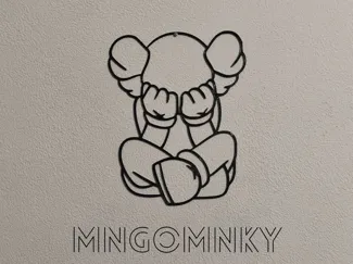 Sitting Kaws Wall-art