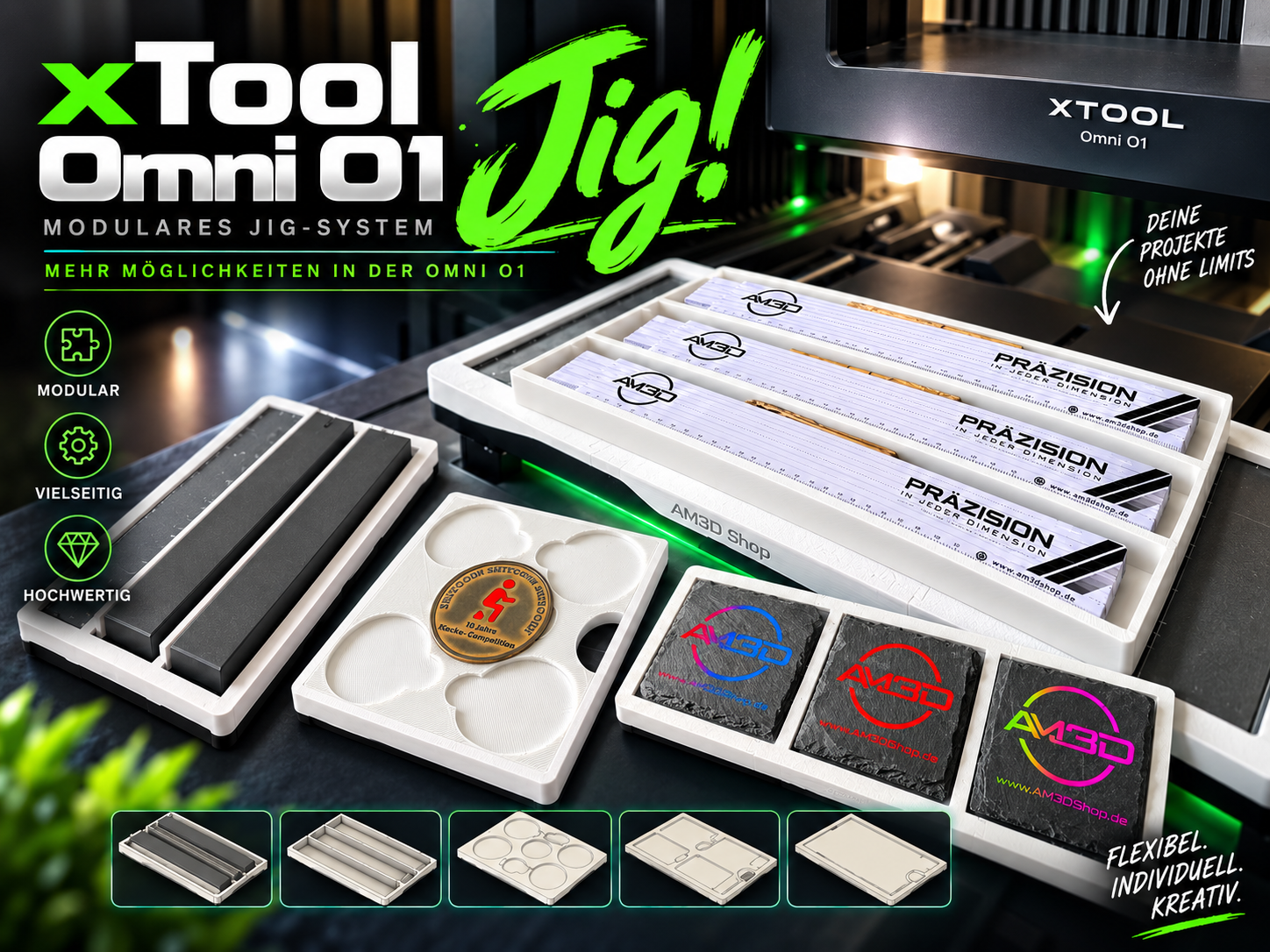 xTool Omni O1 modular Jig System - 3D printed Other Hobby & DIY, in stock in India