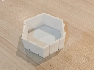 Modular Expandable Hexagonal Storage Box
